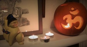 halloween yoga pumpkin